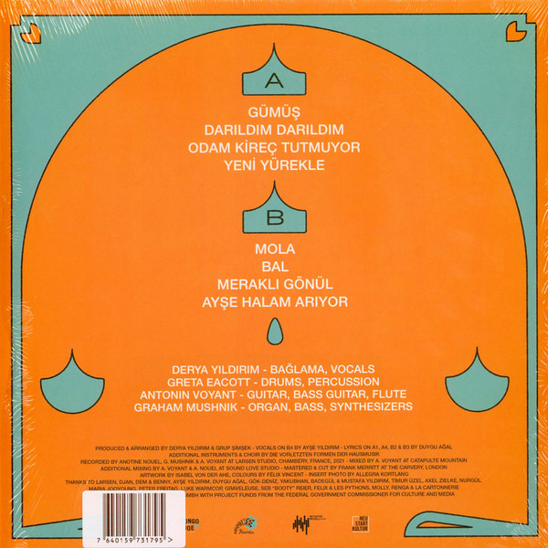 Derya Yıldırım , Grup Şimşek - Dost 2 | Les Disques Bongo Joe (BJR079) - 3 Derya Yıldırım , Grup Şimşek - Dost 2 | Les Disques Bongo Joe (BJR079) - 3