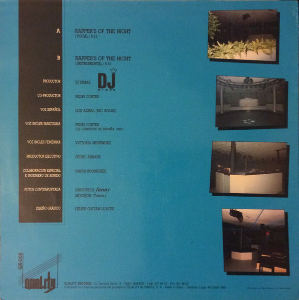 Club De Soul - Rapper's Of The Night | Quality Records (QR 005)