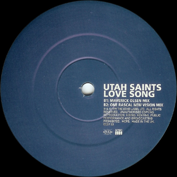 Utah Saints - Love Song | Echo (ECSY 83) - 3 Utah Saints - Love Song | Echo (ECSY 83) - 3