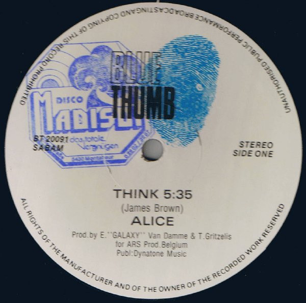 Alice - Think | Blue Thumb Records (BT 20091) - 2 Alice - Think | Blue Thumb Records (BT 20091) - 2