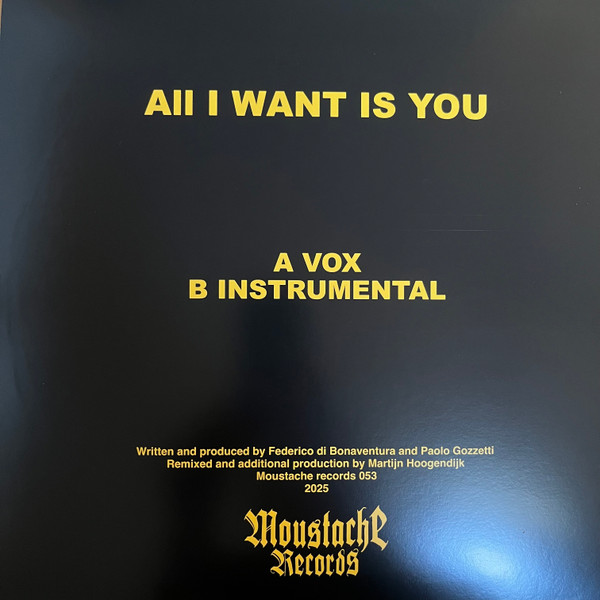 The Tyrell Corporation vs Italoconnection - All I Want Is You | Moustache Records (MST053) - 2 The Tyrell Corporation vs Italoconnection - All I Want Is You | Moustache Records (MST053) - 2