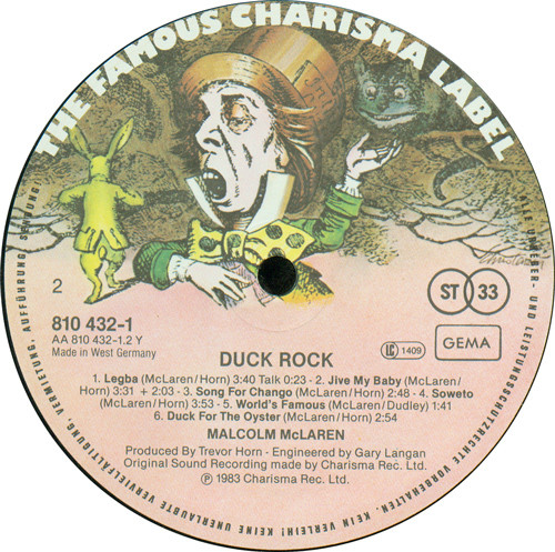 Malcolm McLaren - Duck Rock | Charisma (810 432-1) - 4