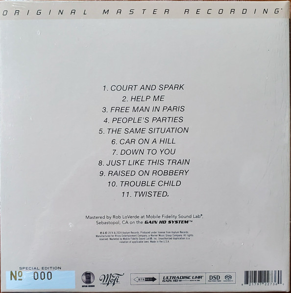Joni Mitchell - Court And Spark | Mobile Fidelity Sound Lab (UDSACD 2273) - 3