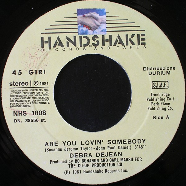 Debra Dejean - Are You Lovin' Somebody | Handshake Records And Tapes (NHS 1808) - 3