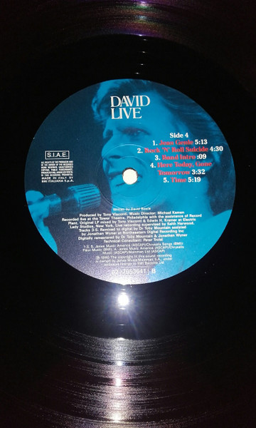 David Bowie - David Live | EMI (2-62 795362 1) - 2