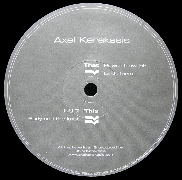 Axel Karakasis - Power Blow Job EP | Rhythm Convert (RC 003) - main