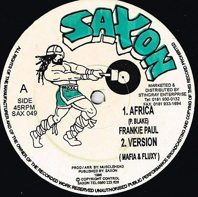 Frankie Paul - Africa / Tell Me What You Like | Saxon Records (SAX 049) - main