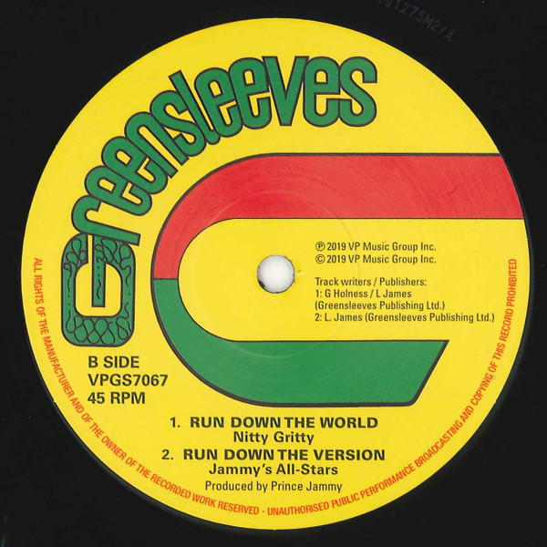 Junior Murvin / Nitty Gritty - Cool Down The Heat / Run Down The World | Greensleeves Records (VPGS7067) - 2