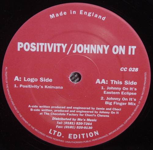 Positivity / Johny On It - Knirvana / Eastern Eclipse | Choci's Chewns (CC 028)