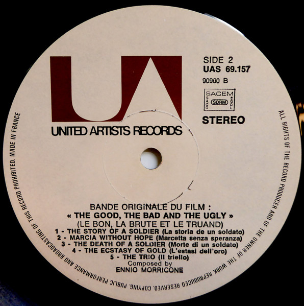 Ennio Morricone - Le Bon, La Brute Et Le Truand = The Good, The Bad And The Ugly (Bande Sonore Originale Du Film) | United Artists Records (UAS 69 157) - 4 Ennio Morricone - Le Bon, La Brute Et Le Truand = The Good, The Bad And The Ugly (Bande Sonore Originale Du Film) | United Artists Records (UAS 69 157) - 4