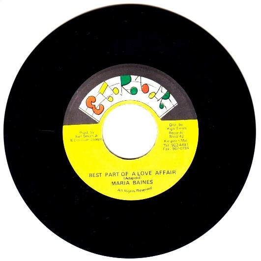Maria Baines - Best Part Of A Love Affair | Earl Jr (none) - main