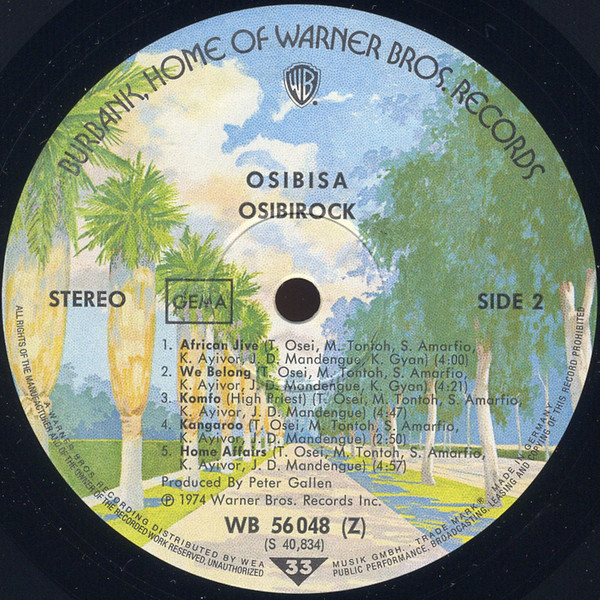 Osibisa - Osibirock | Warner Bros. Records (WB 56048) - 4 Osibisa - Osibirock | Warner Bros. Records (WB 56048) - 4