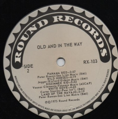 Old & In The Way - Old & In The Way | Round Records (RX 103) - 3