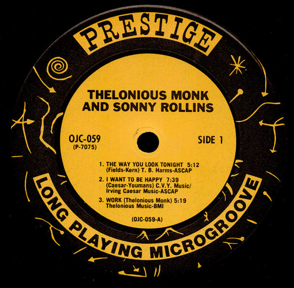 Thelonious Monk / Sonny Rollins - Thelonious Monk / Sonny Rollins | Original Jazz Classics (OJC-059) - 3