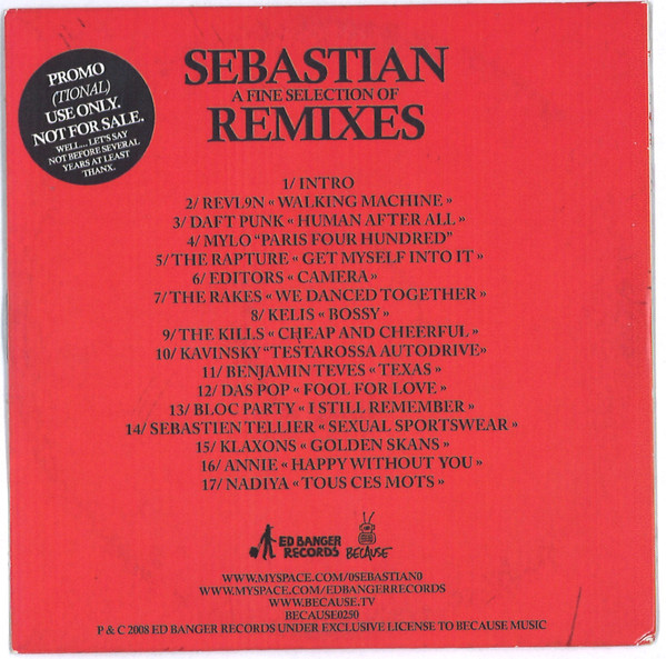 SebastiAn - Remixes | Because Music (BECAUSE0250) - 2 SebastiAn - Remixes | Because Music (BECAUSE0250) - 2