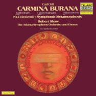 Carl Orff , Paul Hindemith , Robert Shaw , Atlanta Symphony Chorus And Atlanta Symphony Orchestra , Judith Blegen , Håkan Hagegård , William Brown , The Atlanta Boy Choir - Carmina Burana, Symphonic Metamorphosis | Telarc (DG 10056/57)