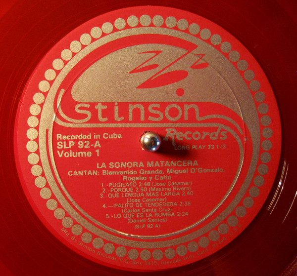 La Sonora Matancera - Sonora Matancera - Volume 1 | Stinson Records (SLP-92) - 2 La Sonora Matancera - Sonora Matancera - Volume 1 | Stinson Records (SLP-92) - 2