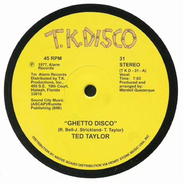 Ted Taylor - Ghetto Disco | T.K. Disco (31)