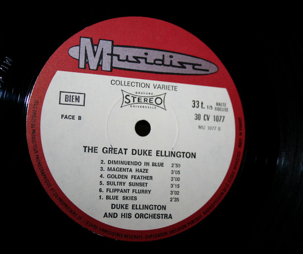 Duke Ellington - The Great Duke Ellington | Musidisc (30 CV 1077) - 3 Duke Ellington - The Great Duke Ellington | Musidisc (30 CV 1077) - 3