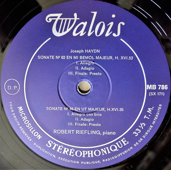 Joseph Haydn - Robert Riefling - Quatorze Sonates Pour Piano | Valois (CMB 16) - 2