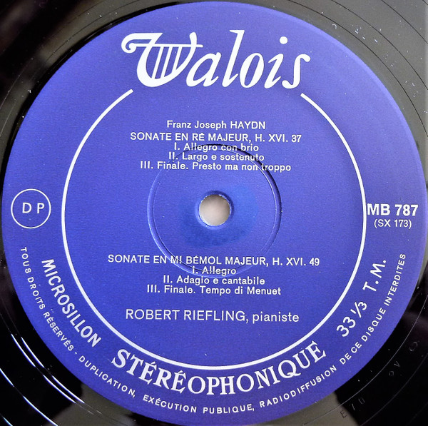 Joseph Haydn - Robert Riefling - Quatorze Sonates Pour Piano | Valois (CMB 16) - 4
