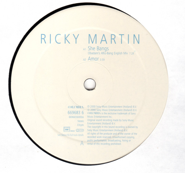 Ricky Martin - She Bangs | Columbia (COL 669683 6) - 2 Ricky Martin - She Bangs | Columbia (COL 669683 6) - 2