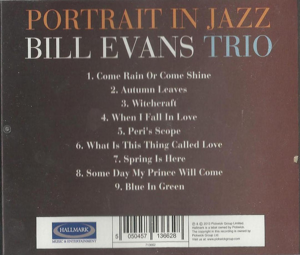 The Bill Evans Trio - Portrait In Jazz | Hallmark Music & Entertainment (713662) - 2 The Bill Evans Trio - Portrait In Jazz | Hallmark Music & Entertainment (713662) - 2