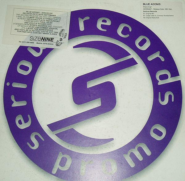 Blue Adonis - Disco Cop | Serious Records (SERR002T) - 3