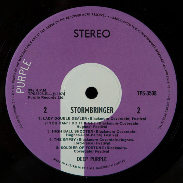 Deep Purple - Stormbringer | Purple Records (TPS 3508) - 3 Deep Purple - Stormbringer | Purple Records (TPS 3508) - 3