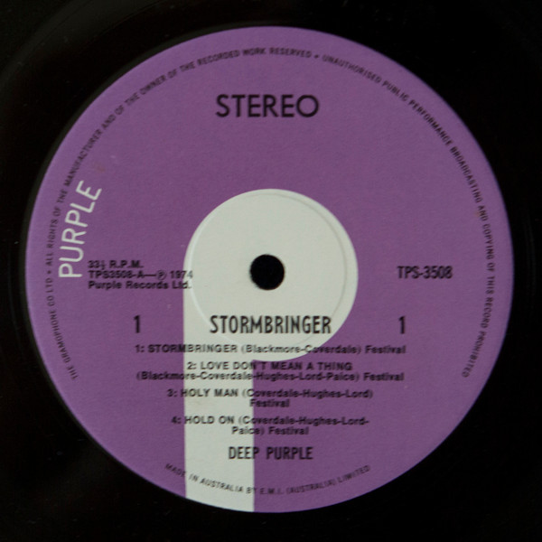 Deep Purple - Stormbringer | Purple Records (TPS 3508) - 2 Deep Purple - Stormbringer | Purple Records (TPS 3508) - 2