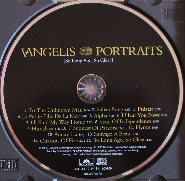 Vangelis - Portraits {So Long Ago, So Clear} | Polydor (531 151-2) - 3