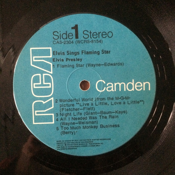 Elvis Presley - Elvis Sings "Flaming Star" [Vinyl] | RCA Camden (CAS-2304) - 3