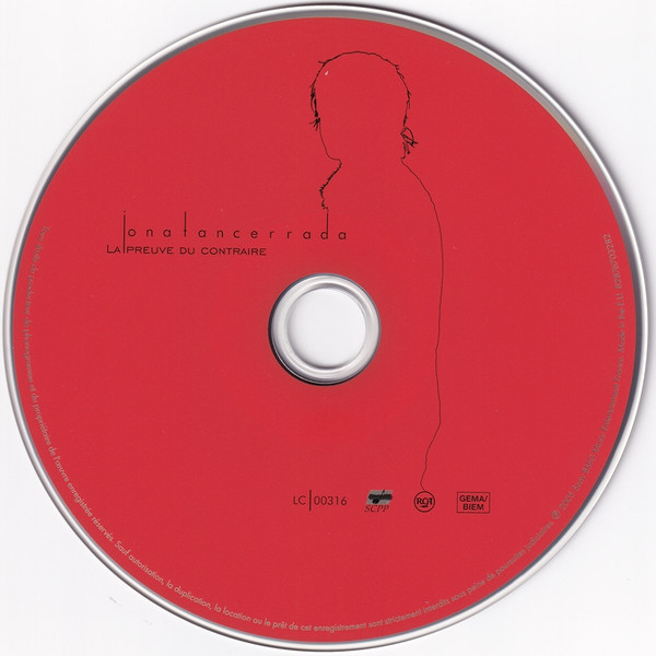 Jonatan Cerrada - La Preuve Du Contraire | RCA (82876703282) - 3