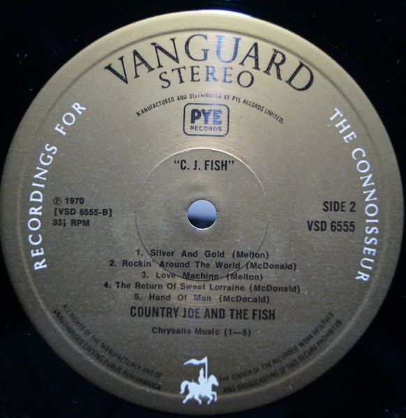 Country Joe And The Fish - C.J. Fish | Vanguard (VSD-6555) - 3