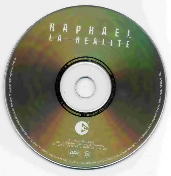 Raphaël - La Réalité | Capitol Music (7243 5 832842 2 4) - 3