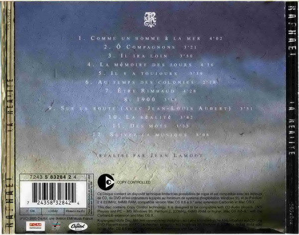 Raphaël - La Réalité | Capitol Music (7243 5 832842 2 4) - 4