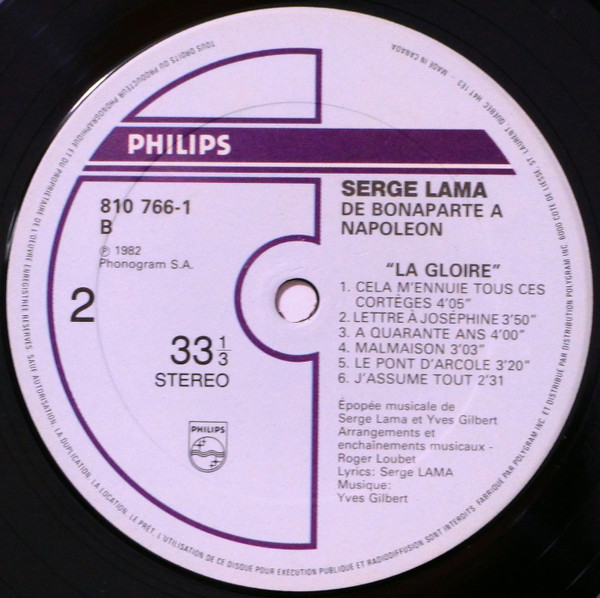 Serge Lama - Napoléon Lama | Philips (810 766-1) - 4 Serge Lama - Napoléon Lama | Philips (810 766-1) - 4