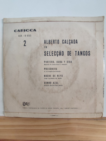 Alberto Calçada - Seleção De Tangos N°2 | Carioca (CAR 19 062) - 2