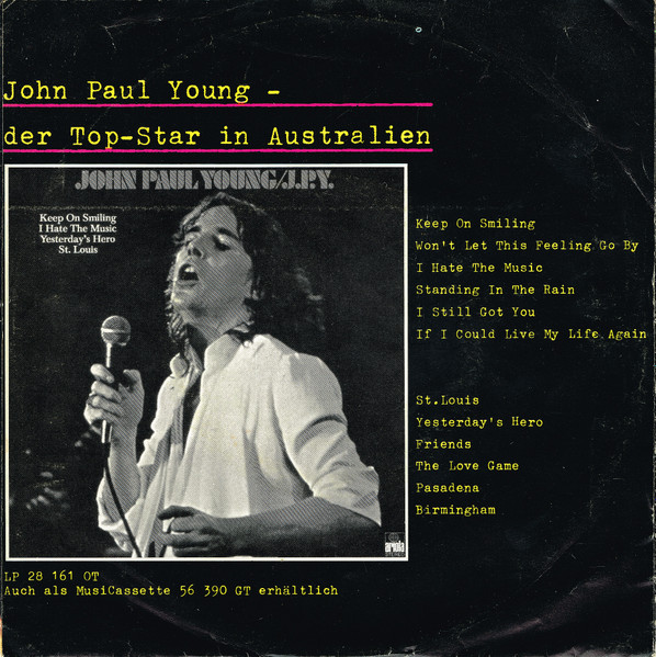 John Paul Young - Standing In The Rain / Keep On Smiling | Ariola (17 677 AT) - 2