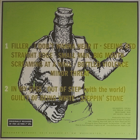 Minor Threat - Minor Threat | Dischord Records (DISCHORD 12, DIS12V) - 2
