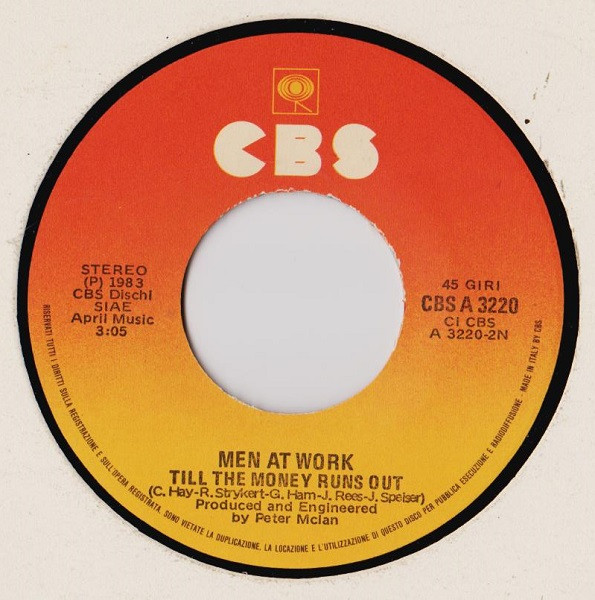 Men At Work - Overkill | CBS (CBS A 3220) - 4