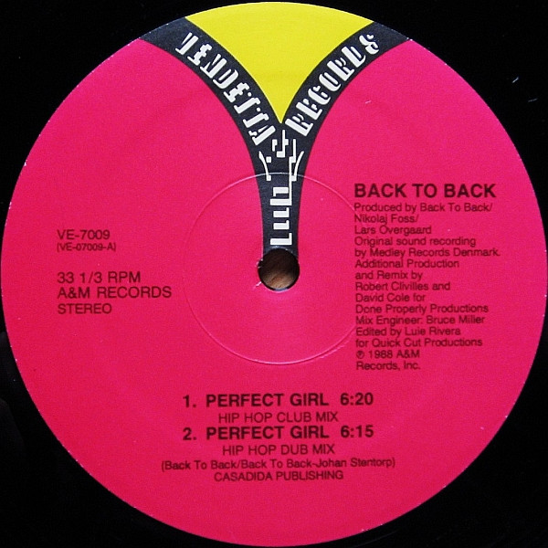 Back To Back - Perfect Girl | Vendetta Records (VE-7009) - main