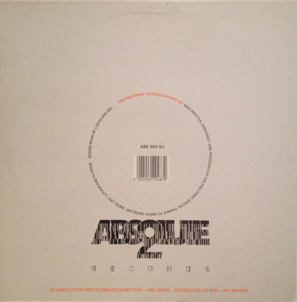 The Pied Piper - Hooked On Hope E.P. | Absolute 2 Records (ABS 002) - 2 The Pied Piper - Hooked On Hope E.P. | Absolute 2 Records (ABS 002) - 2