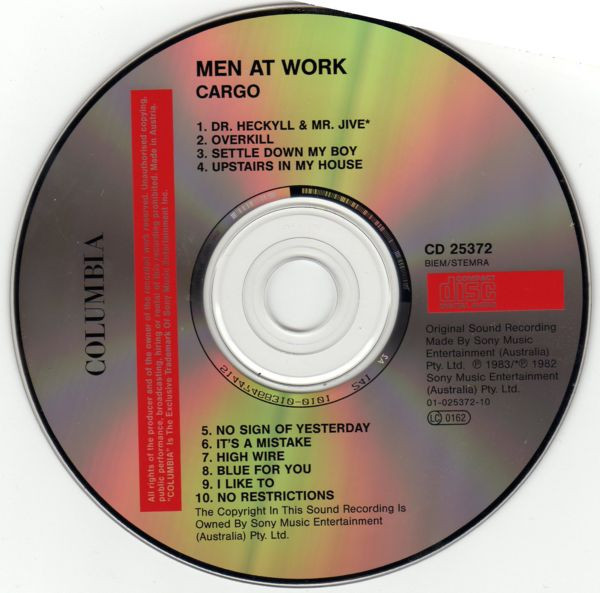 Men At Work - Cargo | Columbia (COL 474683 2) - 4