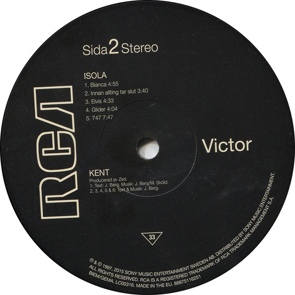 Kent - Isola | RCA Victor (88875116251) - 4