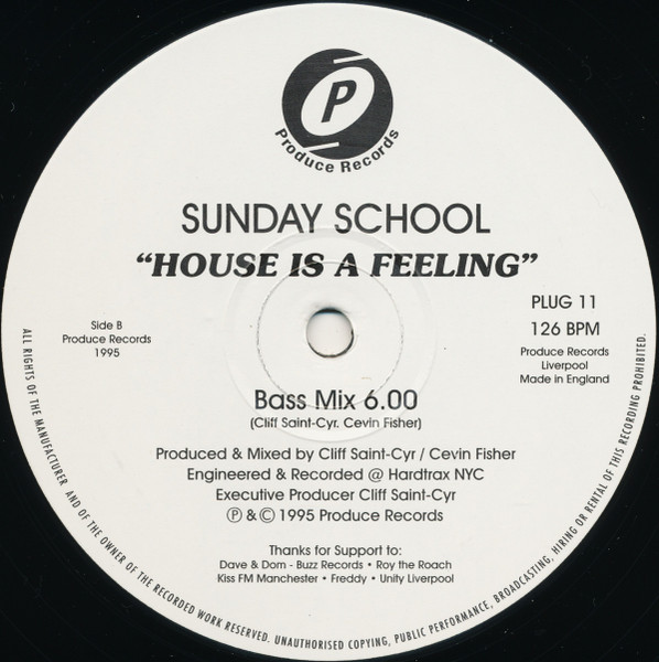 Sunday School - House Is A Feeling | Produce Records (PLUG 11) - 3 Sunday School - House Is A Feeling | Produce Records (PLUG 11) - 3