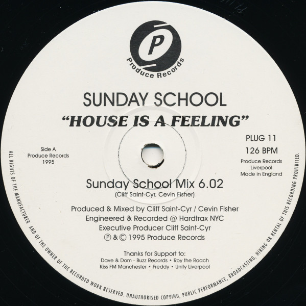 Sunday School - House Is A Feeling | Produce Records (PLUG 11) - 2 Sunday School - House Is A Feeling | Produce Records (PLUG 11) - 2