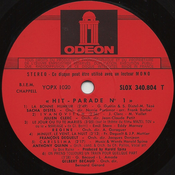 Various - Hit Parade Vol. 1 | Odeon (SLOX 340 804) - 4