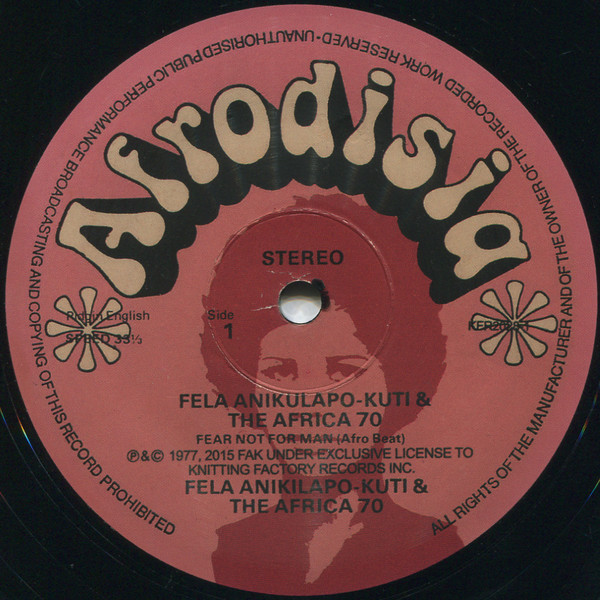 Fela Kuti And Africa 70 - Fear Not For Man | Knitting Factory Records (KFR-2028-1) - 2