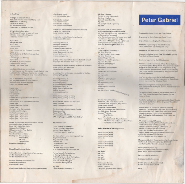 Peter Gabriel - So | Virgin (PG 5) - 4